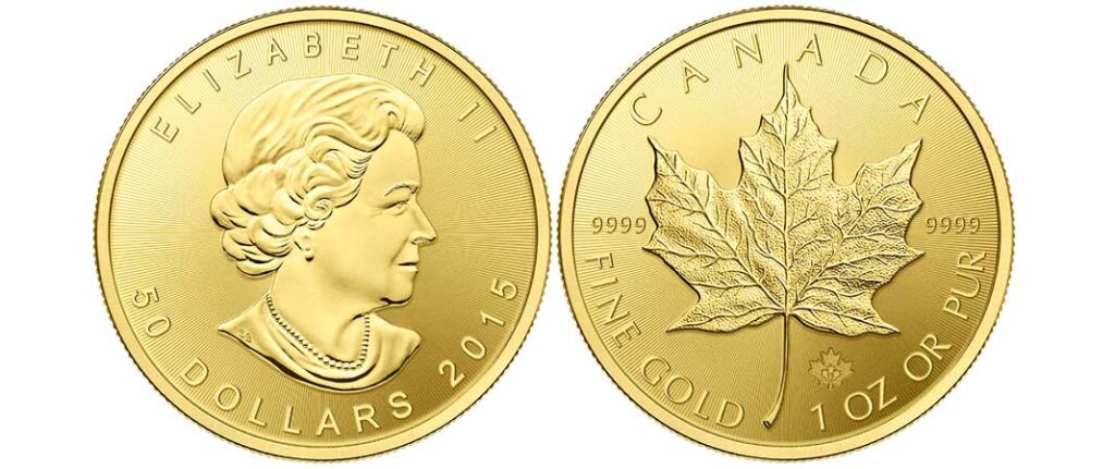 Maple Leaf Canada: Moneda de Oro de Inversión