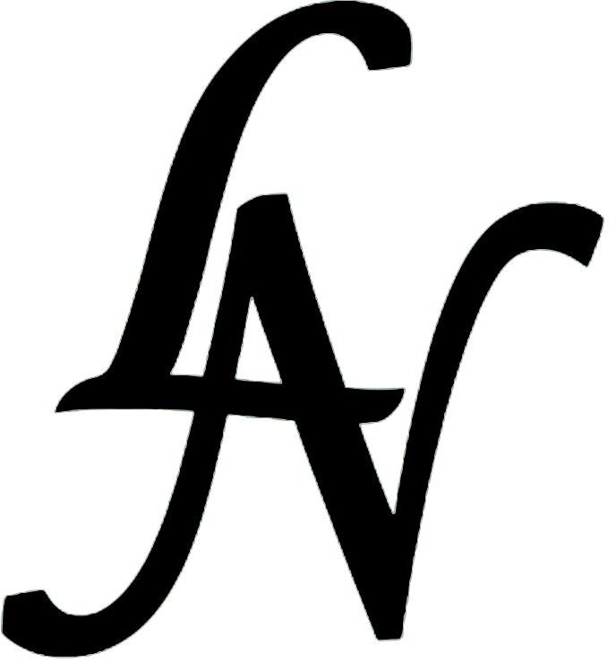 Logotipo de "AN" estilizado, posiblemente relacionado con joyería de lujo Saffire.